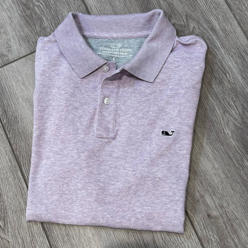 Vineyard Vines Men’s Lavender Edgartown Polo Sz S